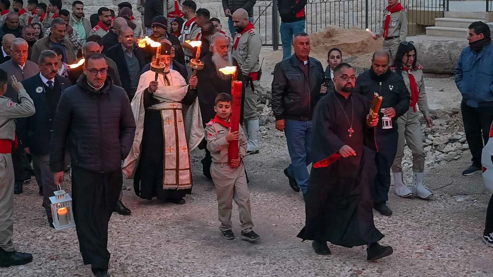 Holy Fire procession, Taybeh
